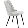 Venture Design Valgomasis kėdė, aksominis prabangus, 66x50x88,5 cm, pilka