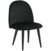 Venture Design Valgomasis kėdė, aksominis XXS 2 vnt., 40x42x60 cm, juoda