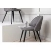 Venture Design Valgomasis kėdė, aksomo audinys, 57x76.5x50 cm, pilka