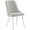 Venture Design Valgomasis kėdė, aksomo prabanga, 66x50x88.5 cm, šviesiai pilka