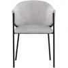 Venture Design Valgomasis kėdė, Evelina 2 vnt., 62x54x80 cm, pilka