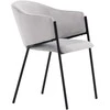 Venture Design Valgomasis kėdė, Evelina 2 vnt., 62x54x80 cm, pilka