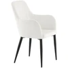 Venture Design Valgomasis kėdė, Komfortas Manchesteris 2 vnt., 93x57 cm, kreminė spalva