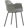 Venture Design Valgomasis kėdė, Komfortiška plastikinė, 52x60.5x79.5 cm, Pilka
