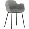 Venture Design Valgomasis kėdė, Komfortiška plastikinė, 52x60.5x79.5 cm, Pilka