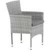 Venture Design Valgomasis kėdė, Malina 2 vnt., 86x58x60 cm, Pilka