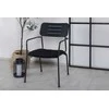 Venture Design Valgomasis kėdė, Nicke W. rankogaliai, 2 vnt., 62x56x88.5 cm, Juoda