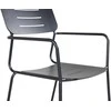 Venture Design Valgomasis kėdė, Nicke W. rankogaliai, 2 vnt., 62x56x88.5 cm, Juoda