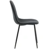 Venture Design Valgomasis kėdė, Polar 2 vnt., 53x88x46 cm, Juoda