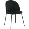 Venture Design Valgomasis kėdė, Raukšlės 2 vnt., 50x49x79.5 cm, Juoda