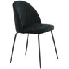 Venture Design Valgomasis kėdė, Raukšlės 2 vnt., 50x49x79.5 cm, Juoda
