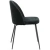 Venture Design Valgomasis kėdė, Raukšlės 2 vnt., 50x49x79.5 cm, Juoda