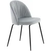 Venture Design Valgomasis kėdė, Raukšlės, 2 vnt., 50x49x79.5 cm, Pilka