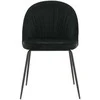 Venture Design Valgomasis kėdė, Raukšlės 2 vnt., 50x49x79.5 cm, Juoda