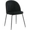 Venture Design Valgomasis kėdė, Raukšlės 2 vnt., 50x49x79.5 cm, Juoda