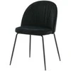 Venture Design Valgomasis kėdė, Raukšlės 2 vnt., 50x49x79.5 cm, Juoda