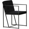 Venture Design Valgomasis kėdė, Richmond, 2 vnt., 55x52x82 cm, Juoda