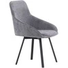Venture Design Valgomasis kėdė, Rosie 2 vnt., 60x55x88 cm, Pilka