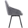 Venture Design Valgomasis kėdė, Rosie 2 vnt., 60x55x88 cm, Pilka