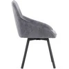 Venture Design Valgomasis kėdė, Rosie 2 vnt., 60x55x88 cm, Pilka