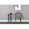 Venture Home Valgomojo kėdės Velvet, 2vnt., juodos/rožinės, velvetas