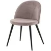 Venture Home Valgomojo kėdės Velvet, 2vnt., juodos/rožinės, velvetas