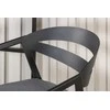 Venture Design Valgomasis kėdė, Skilčių, 62x59x76 cm, Juoda