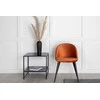 Venture Home Valgomojo kėdės Velvet, 2vnt., juodos/rūdžių, aksomas