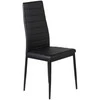 Venture Home Valgomojo kėdės Slim, 2vnt., juodos, odos imitacijos