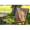 Lauko baldų komplektas Venture Design Valgomasis komplektas, Holmsund, ⌀103 cm, Juoda/Natūrali