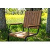 Lauko baldų komplektas Venture Design Valgomasis komplektas, Holmsund, ⌀103 cm, Juoda/Natūrali