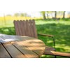 Lauko baldų komplektas Venture Design Valgomasis komplektas, Holmsund, ⌀103 cm, Juoda/Natūrali