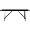 Venture Design Valgomasis stalas, Astrid, 200x90 cm, Juodas