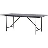 Venture Design Valgomasis stalas, Astrid, 200x90 cm, Juodas