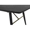 Venture Design Valgomasis stalas, auksinis pratęsimas, 180x75x85 cm, juodas