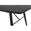 Venture Design Valgomasis stalas, auksinis pratęsimas, 180x75x85 cm, juodas
