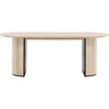 Venture Design Valgomasis stalas, Bianca ovalus, 75x200x90 cm, Balta