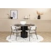 Venture Design Valgomasis stalas, Bianca, ⌀110 cm, Juodas, Kėdė, Kenth, 52x76x40 cm, Šviesiai pilka