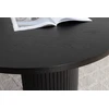 Venture Design Valgomasis stalas, Bianca ovalus, 75x200x90 cm, juodas
