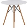 Venture Design Valgomasis stalas, Danburi, ø60 cm, Balta