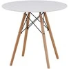 Venture Design Valgomasis stalas, Danburi, ø60 cm, Balta
