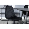 Venture Design Valgomasis stalas, Dipp, 115 cm, Juodas / Valgomasis kėdė, Polar Diamond, 52x86x44 cm, Juoda