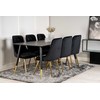 Venture Design Valgomasis stalas, Dipp, 180x90 cm, Juodas