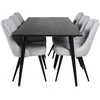 Venture Design Valgomasis stalas, Dipp, 180x90 cm, Juodas