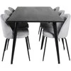 Venture Design Valgomasis stalas, Dipp, 180x90 cm, Juodas