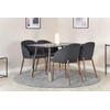 Venture Design Valgomasis stalas, Dipp, 75x120x85 cm, Juodas