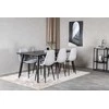 Venture Design Valgomasis stalas, Dipp, 180x90 cm, Juodas