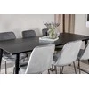 Venture Design Valgomasis stalas, Dipp, 180x90 cm, Juodas