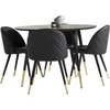 Venture Design Valgomasis stalas, Dipp, 115cm, Juodas