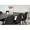 Venture Design Valgomasis stalas, Dipp, 180x90 cm, Juodas